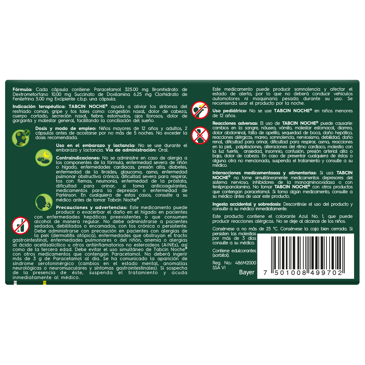 Tabcin Noche posterior